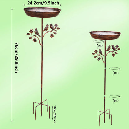 Garden Iron Birdbath