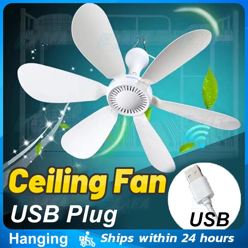 Hanging USB Powered Ceiling Fan