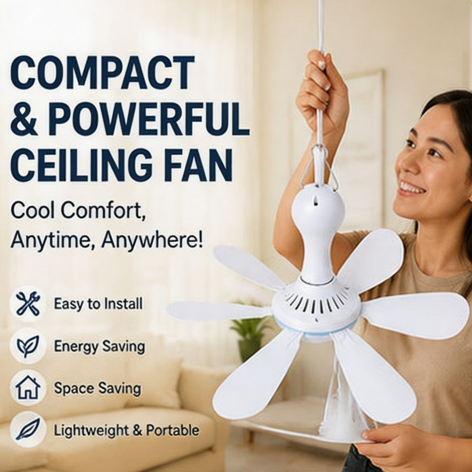 Hanging USB Powered Ceiling Fan