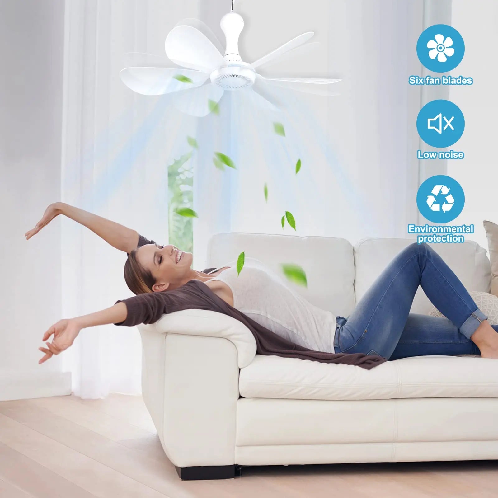 Hanging USB Powered Ceiling Fan