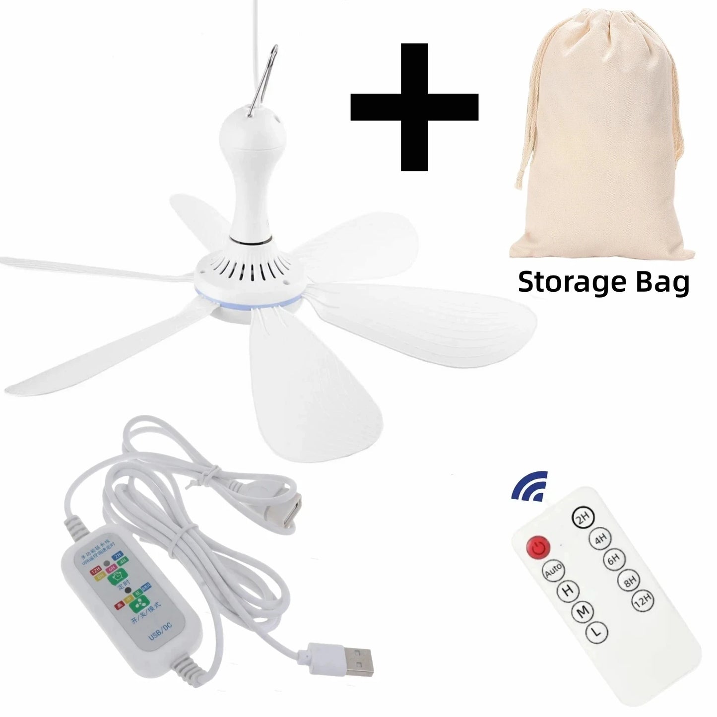 Hanging USB Powered Ceiling Fan