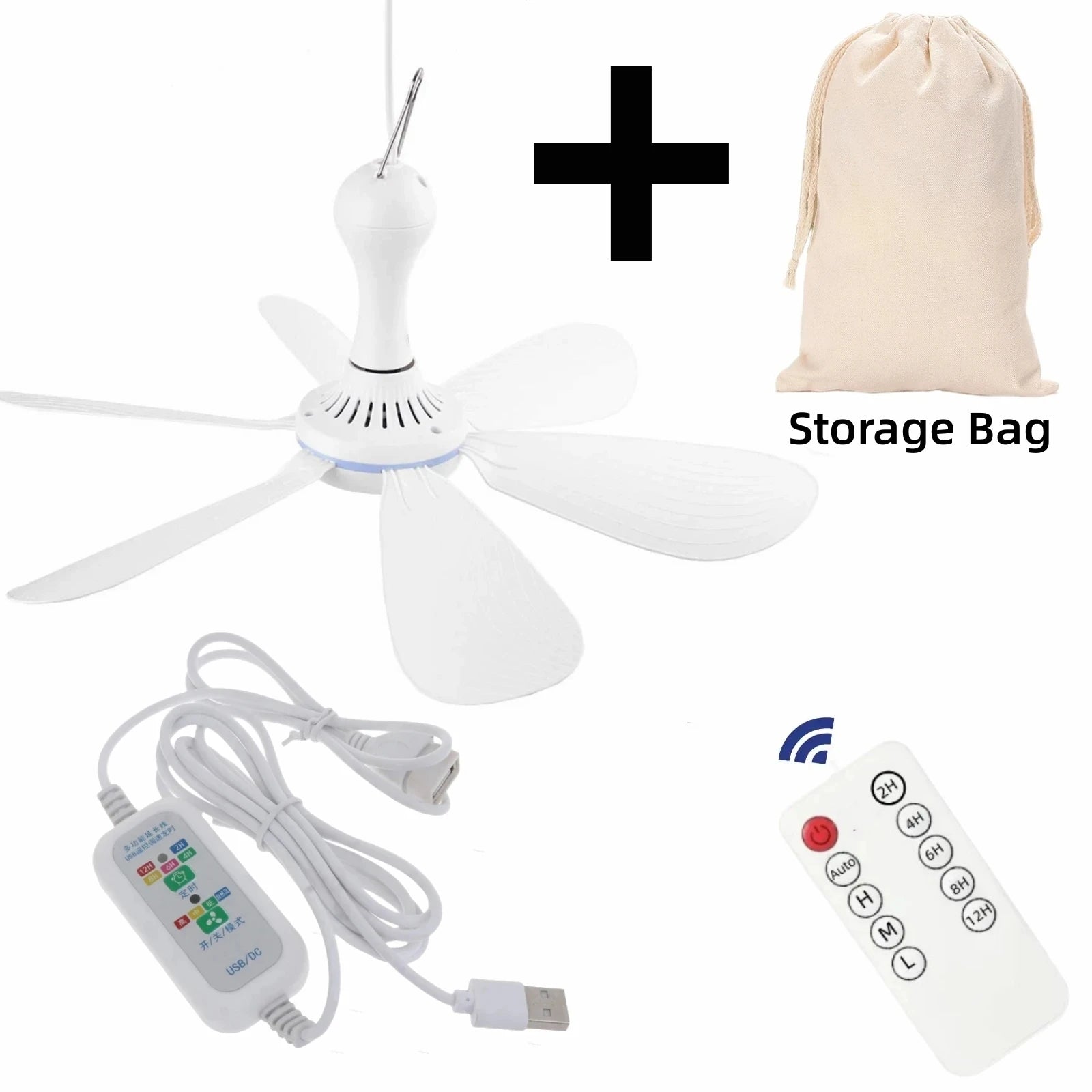 Hanging USB Powered Ceiling Fan