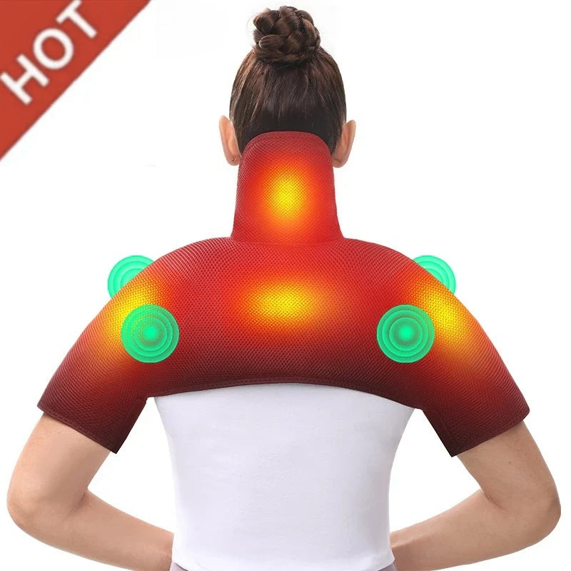 Heat Vibration Back and Shoulder Massager