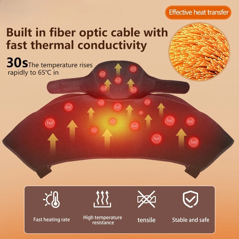 Heat Vibration Back and Shoulder Massager