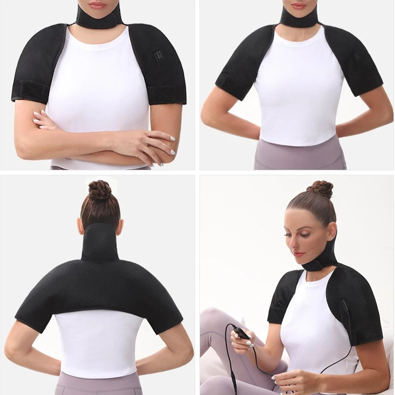 Heat Vibration Back and Shoulder Massager