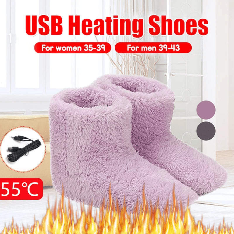 Heated Winter Warm USB Slipper Boots