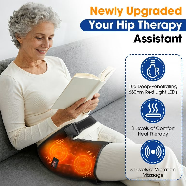 Hip Massage Wrap with Heat Vibration