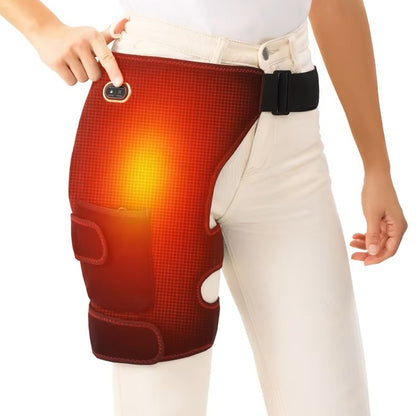 Hip Massage Wrap with Heat Vibration