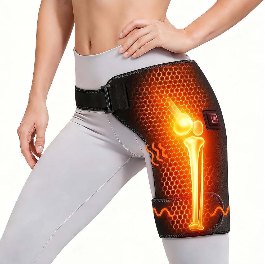 Hip Massage Wrap with Heat Vibration