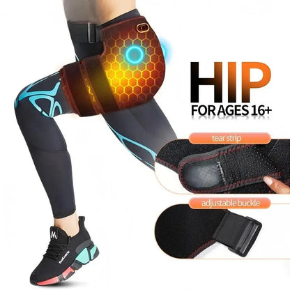 Hip Wrap with Heat Vibration Massage