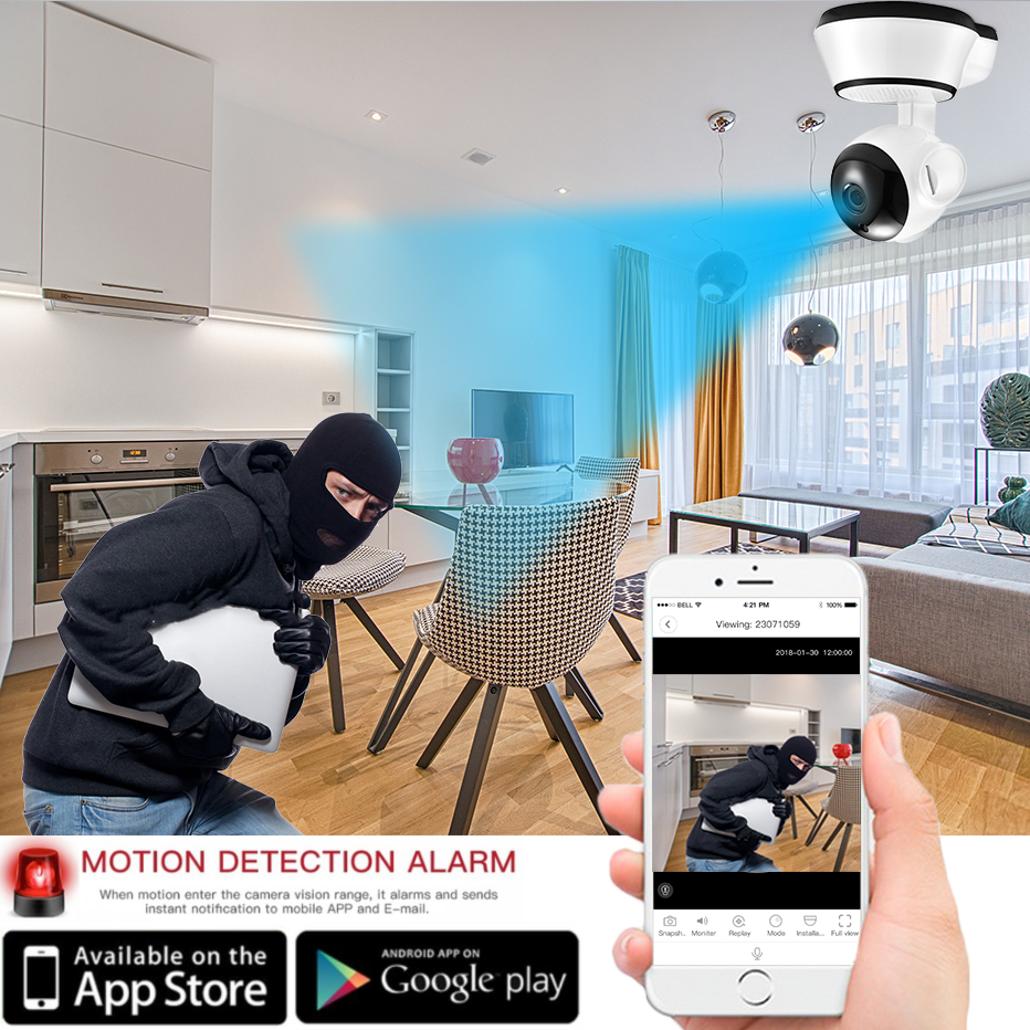 Indoor Rotate & Tilt CCTV Camera – Surfa | Shop and Save