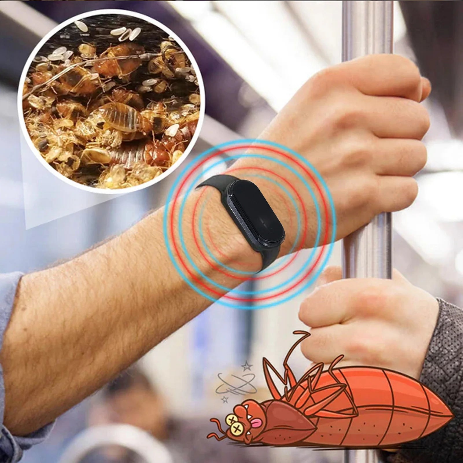 Kinetic Molecular Anti-mosquito Wristband