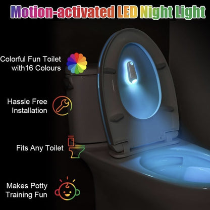 LED Toilet Night Light with Motion Sensor