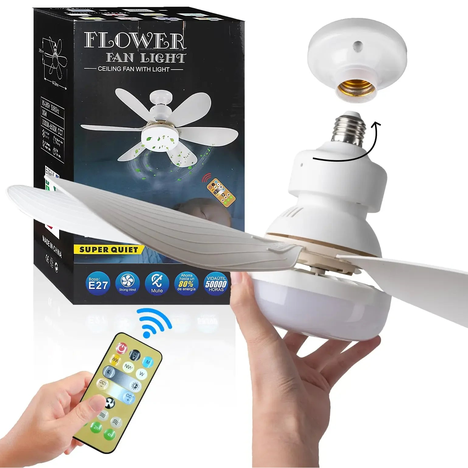 Lightbulb Ceiling Fan Light