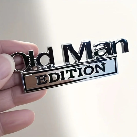 Old Man Car Badge