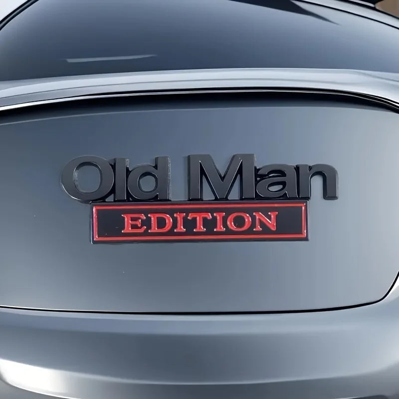 Old Man Car Badge