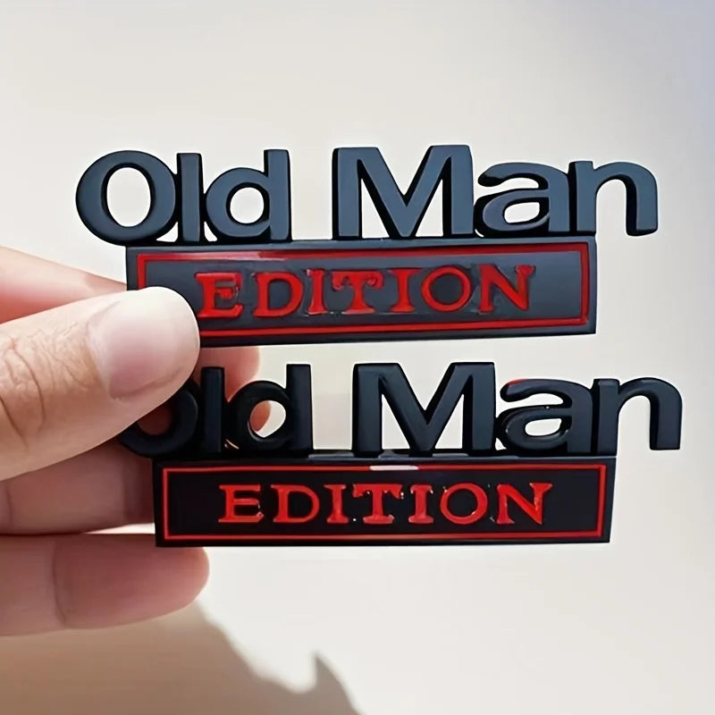 Old Man Car Badge