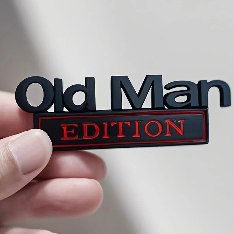 Old Man Car Badge