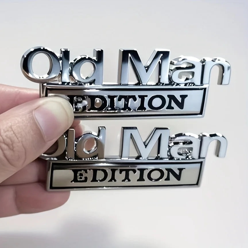 Old Man Car Badge