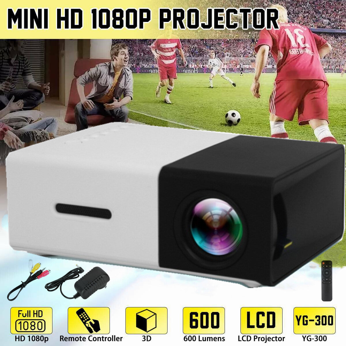 Portable HD Movie Projector