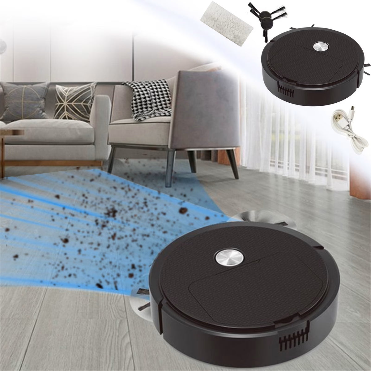 Robot Sweeping Vacuuming Mop