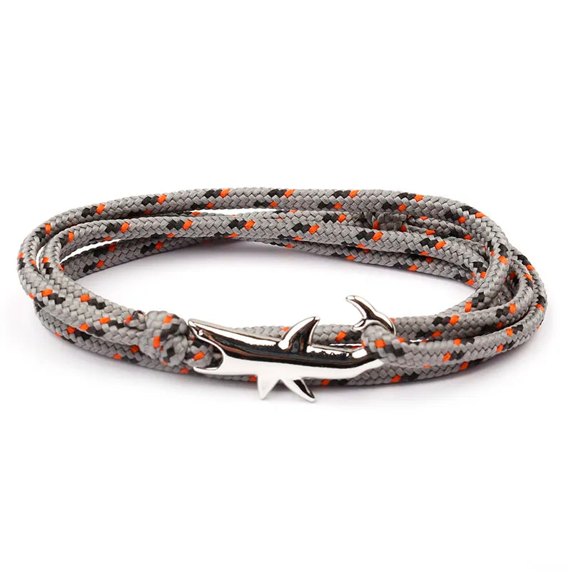 Rope Shark Anchor Bracelet-