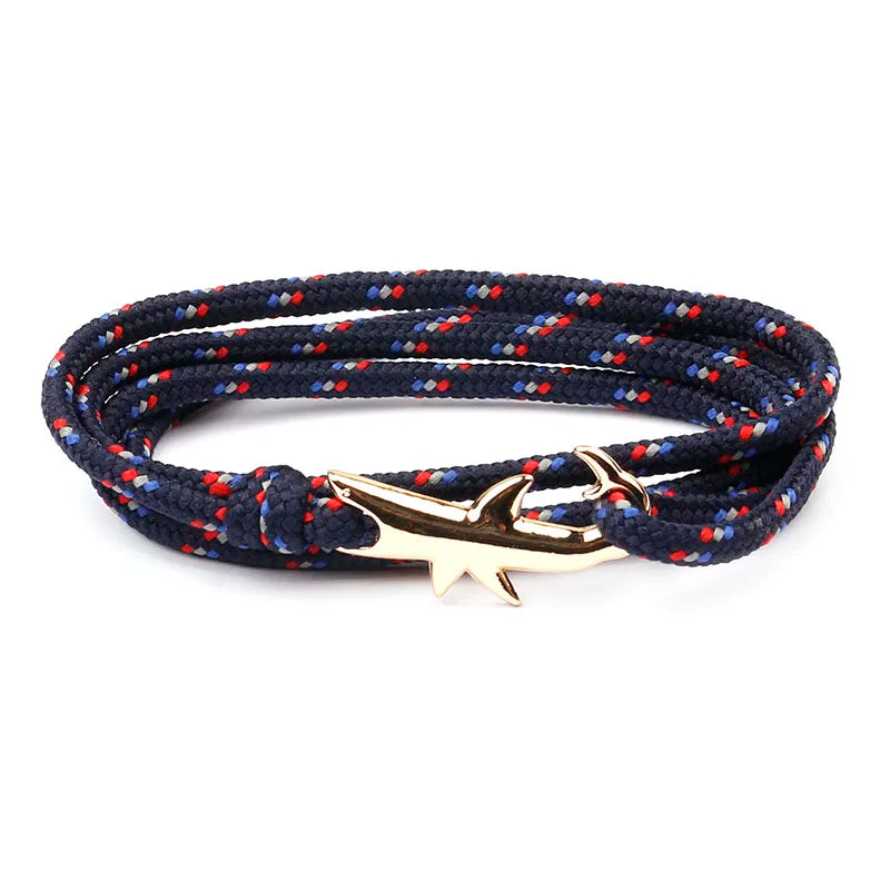 Rope Shark Anchor Bracelet-