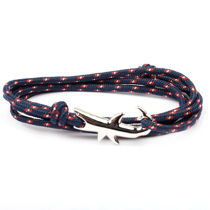 Rope Shark Anchor Bracelet-