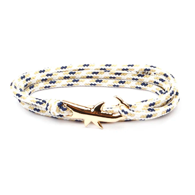 Rope Shark Anchor Bracelet-