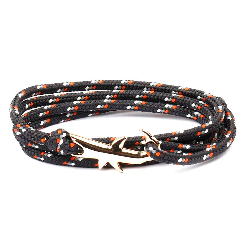 Rope Shark Anchor Bracelet-