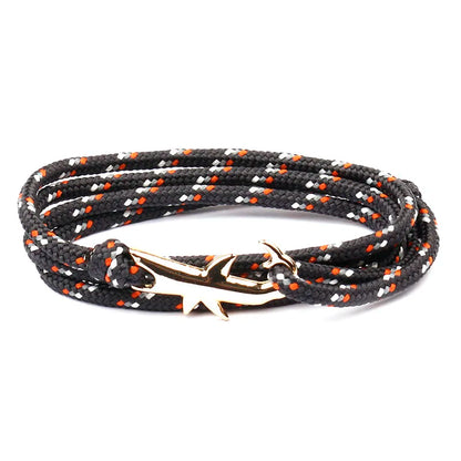 Rope Shark Anchor Bracelet-