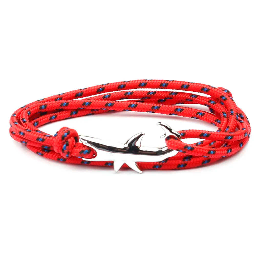 Rope Shark Anchor Bracelet-