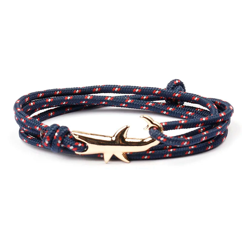 Rope Shark Anchor Bracelet-