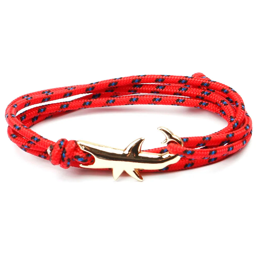 Rope Shark Anchor Bracelet-