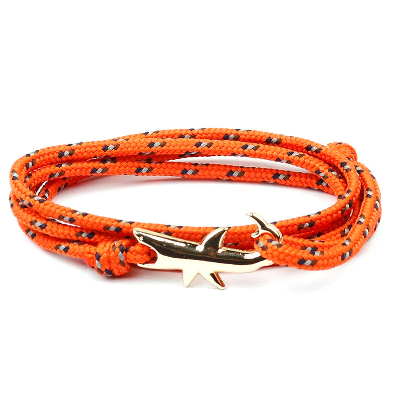 Rope Shark Anchor Bracelet-