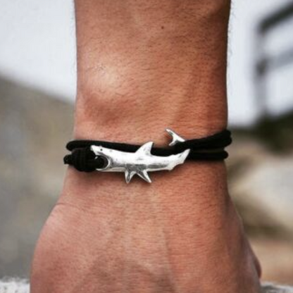 Rope Shark Anchor Bracelet