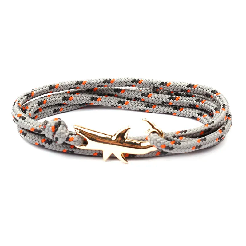 Rope Shark Anchor Bracelet-