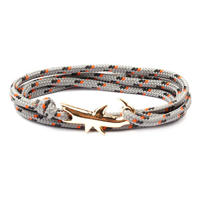 Rope Shark Anchor Bracelet-