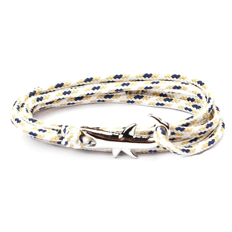 Rope Shark Anchor Bracelet-