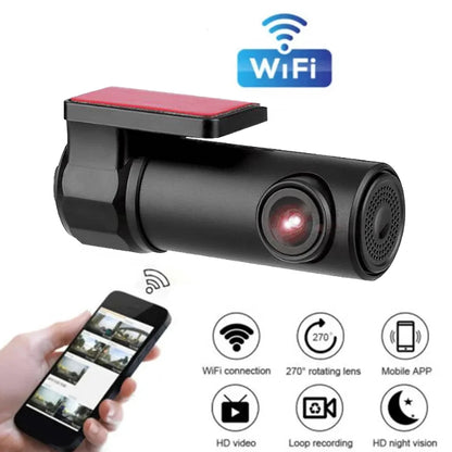 Discreet Car DVR WiFi Camera