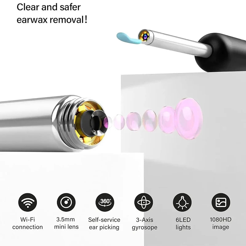 Wireless WiFi Ear Wax Cleaner