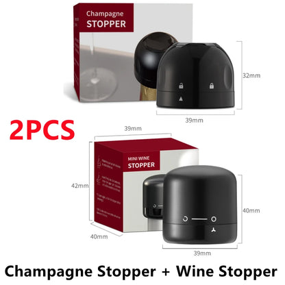 2pcs Wine Bottle Vacuum Stoppers