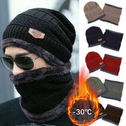Men's Scarf and Hat Set