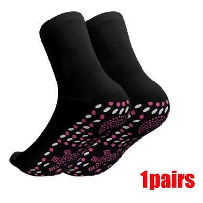 Self Heating Magnetic Socks