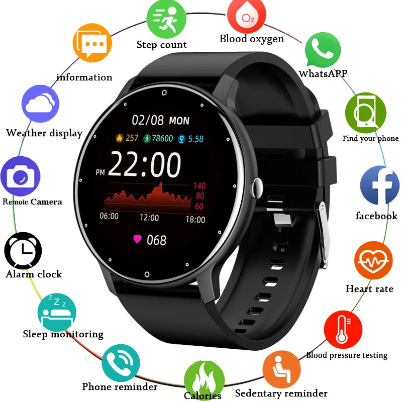 Sport Fitness Full Touch Screen Watch