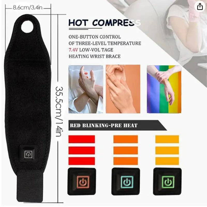 Heated Sports Wrist Support