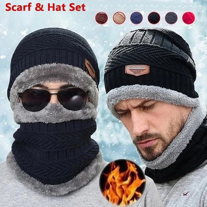 Men's Scarf and Hat Set