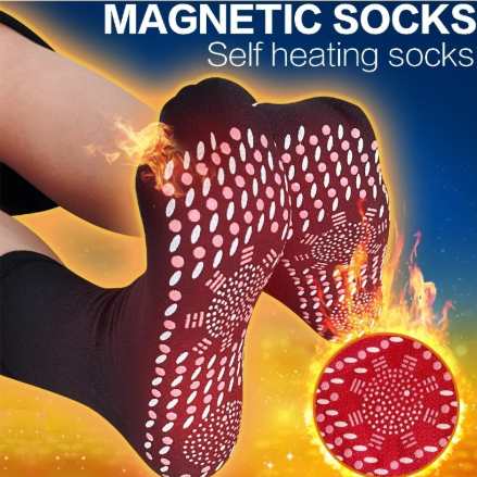 Self Heating Magnetic Socks