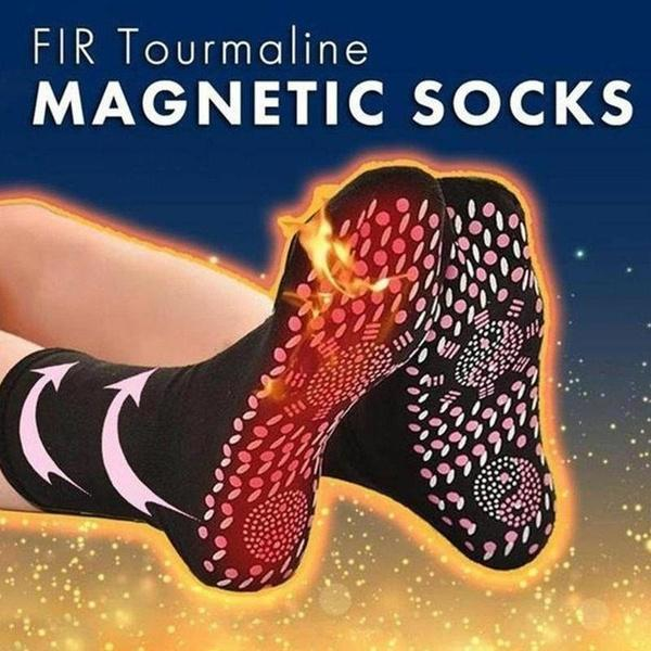 Self Heating Magnetic Socks