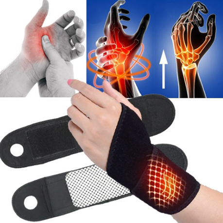 Pair of Self Heating Magnetic Wrist Bands